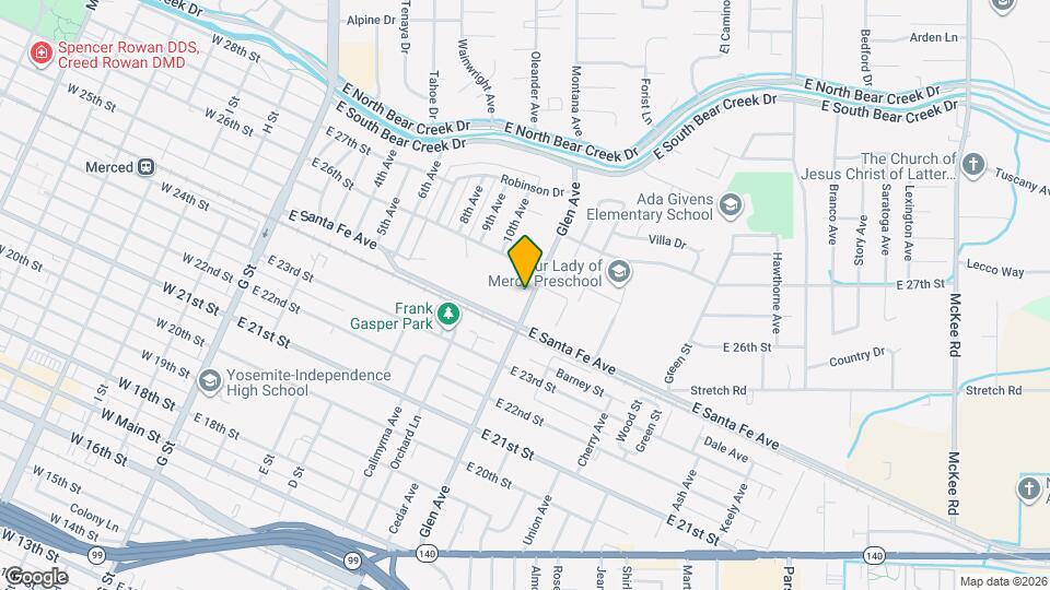 2553 Glen Ave Map and Location Details