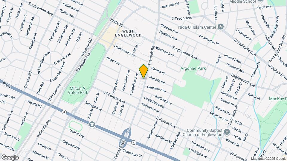 1288A Teaneck Rd, Unit 1288 A Mapa y Detalles de la Ubicación