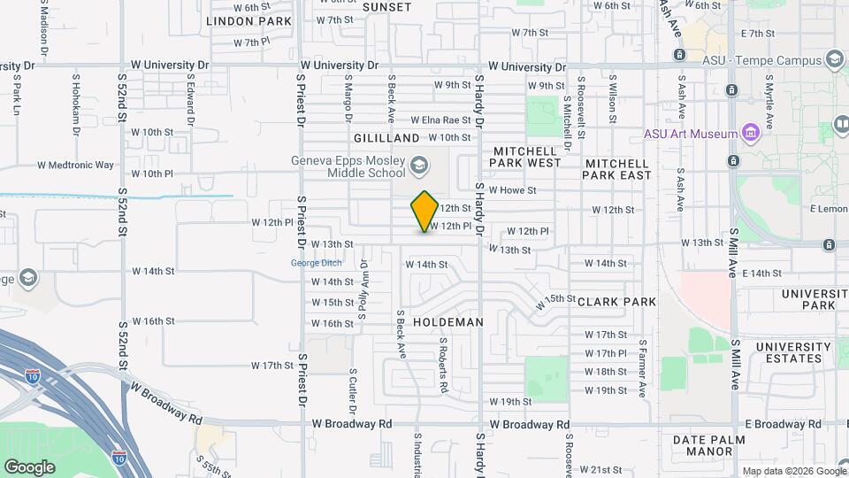 1010 W 13th St Mapa y Detalles de la Ubicación