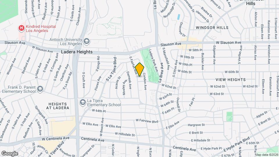 6122 S Fairfax Ave Mapa y Detalles de la Ubicación