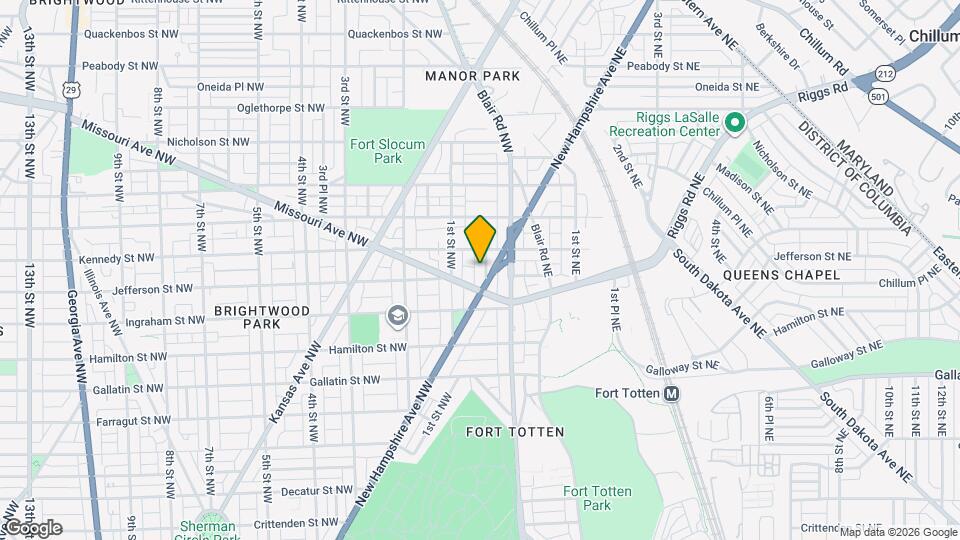 5408 1st Pl NW Map and Location Details