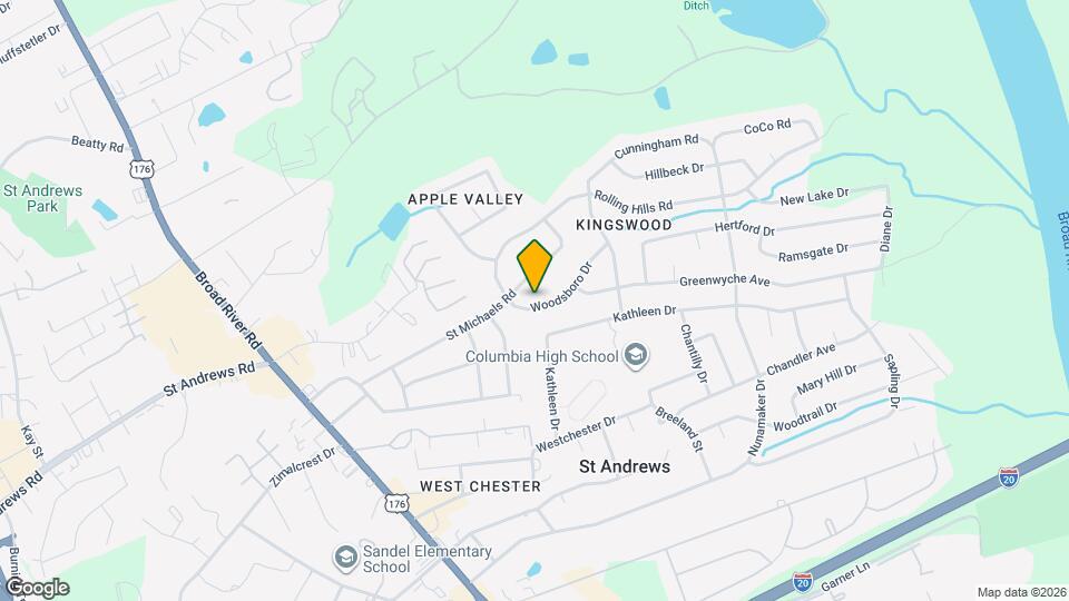 1825 Woodsboro Dr Map and Location Details