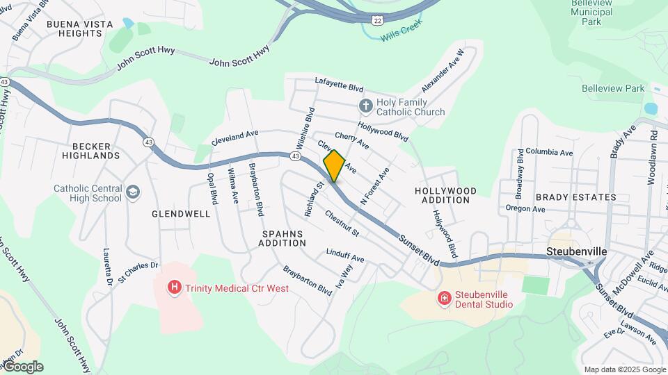 2522 Sunset Blvd-Unit -1 Map and Location Details