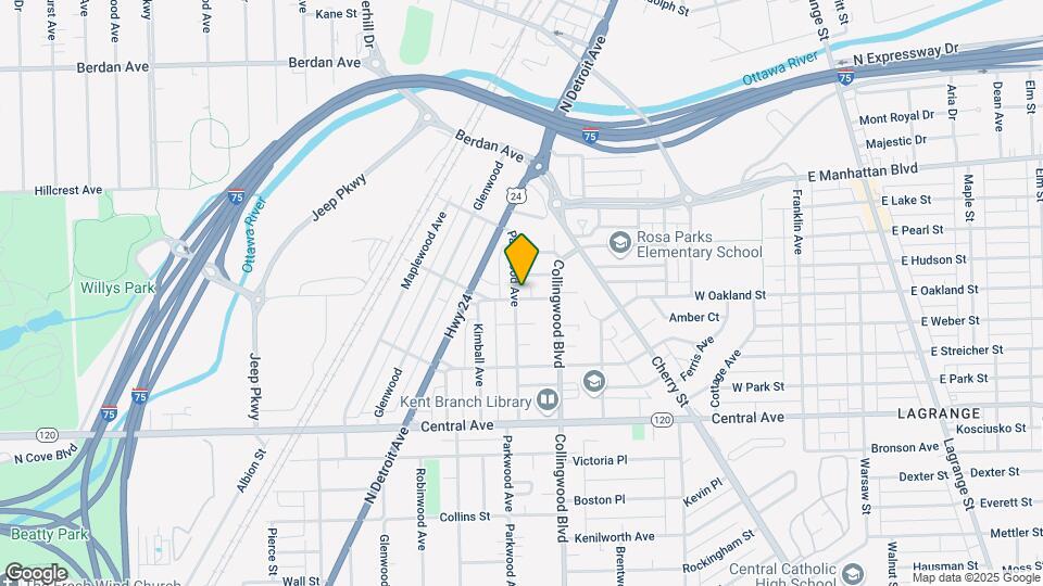 3302 Parkwood Ave Map and Location Details