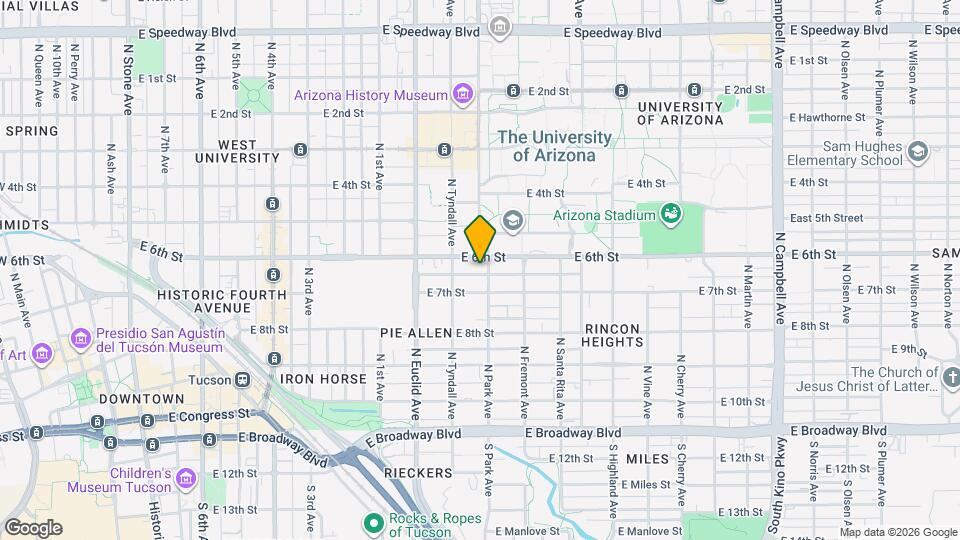 429 N Park Ave Map and Location Details