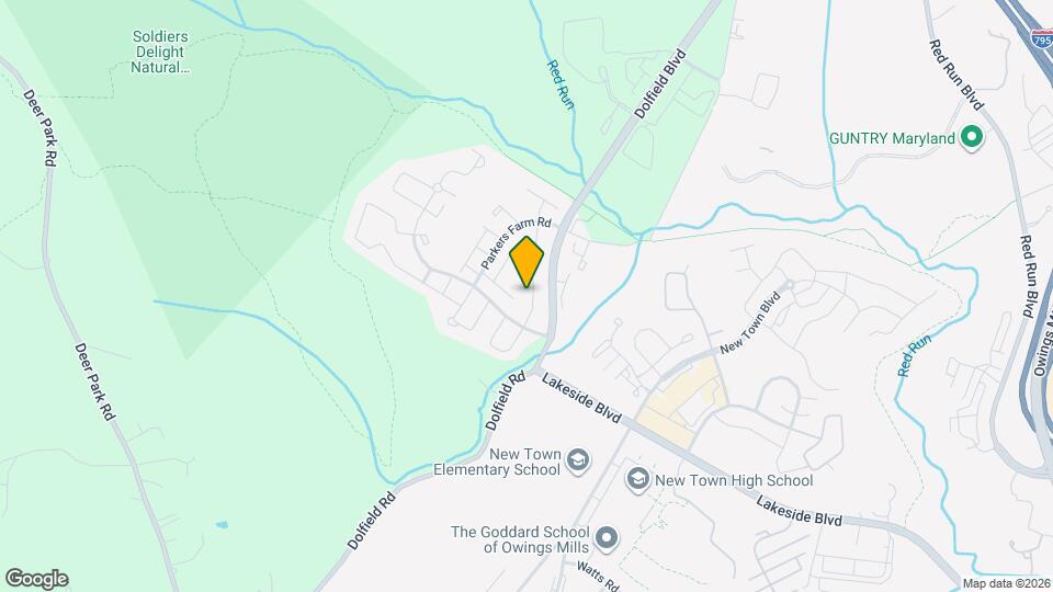 10820 Sherwood Hill Rd Map and Location Details