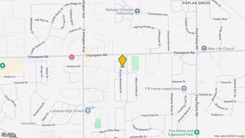 5123 Rocky Mountain Dr Mapa y Detalles de la Ubicación