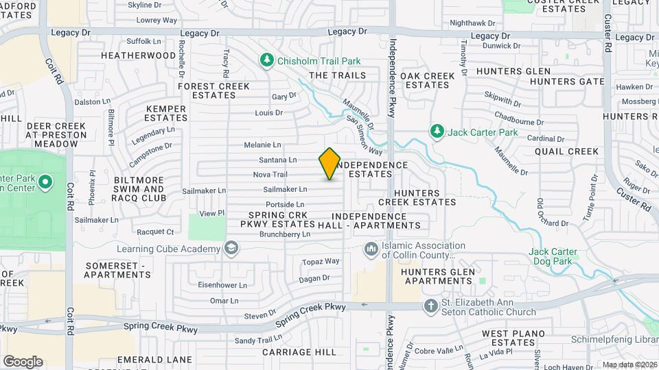 3213 Sailmaker Ln Mapa y Detalles de la Ubicación
