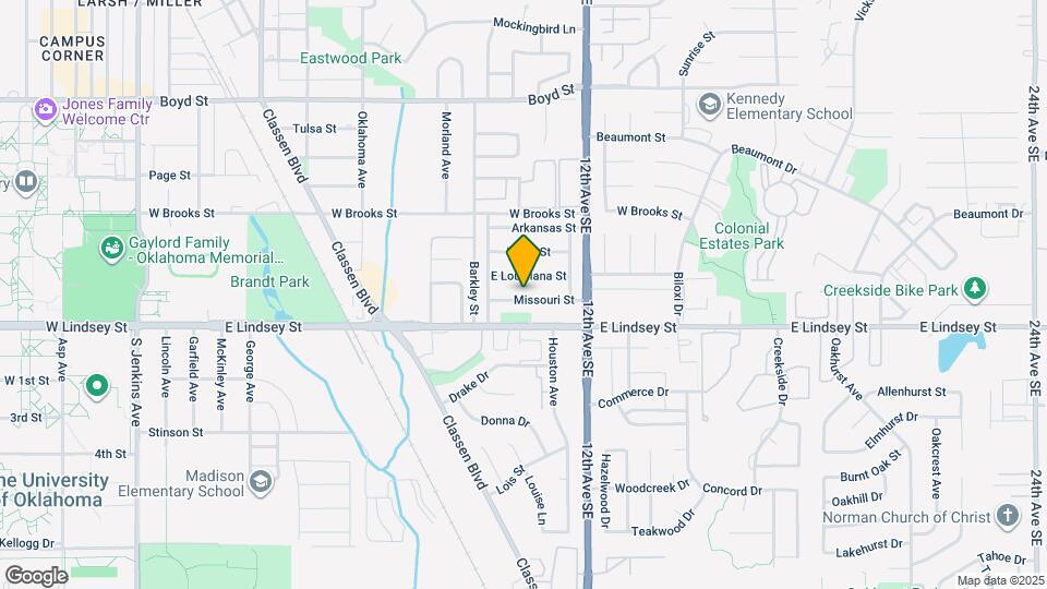 1025 Missouri St Map and Location Details