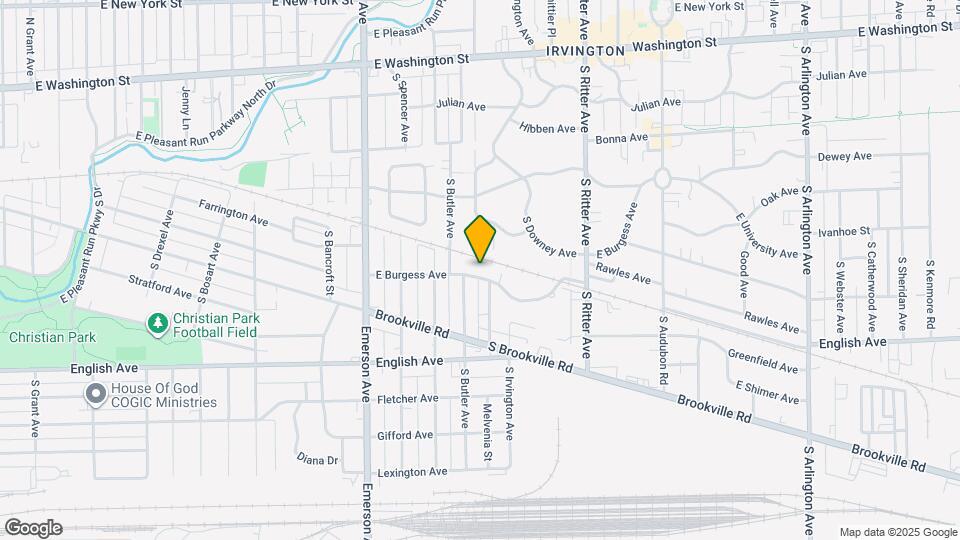 5330 E Burgess Ave Map and Location Details