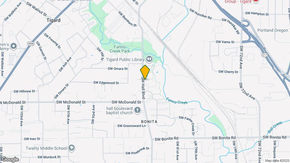 13712 SW Hall Blvd Map and Location Details