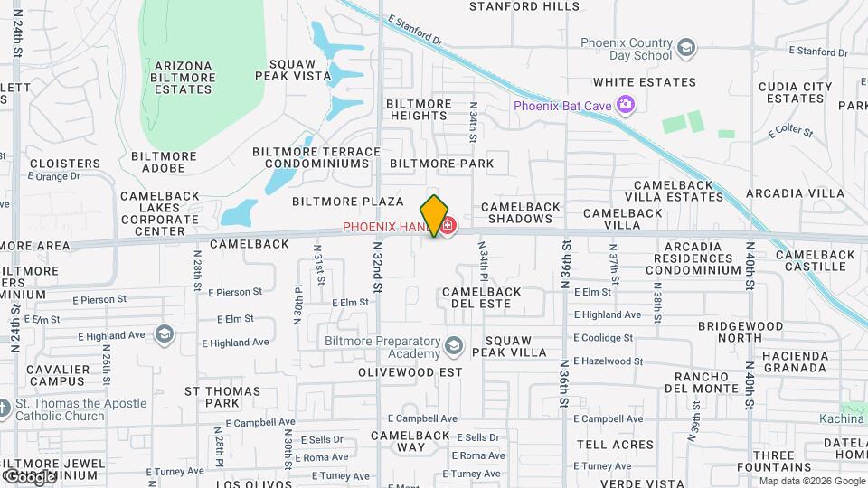 3261 E Camelback Rd Map and Location Details