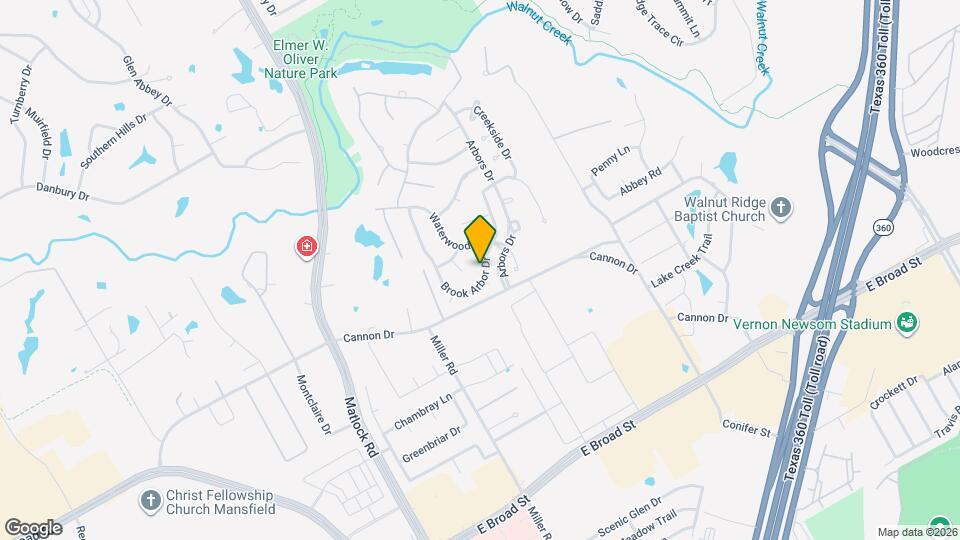 1115 Brook Arbor Dr Map and Location Details