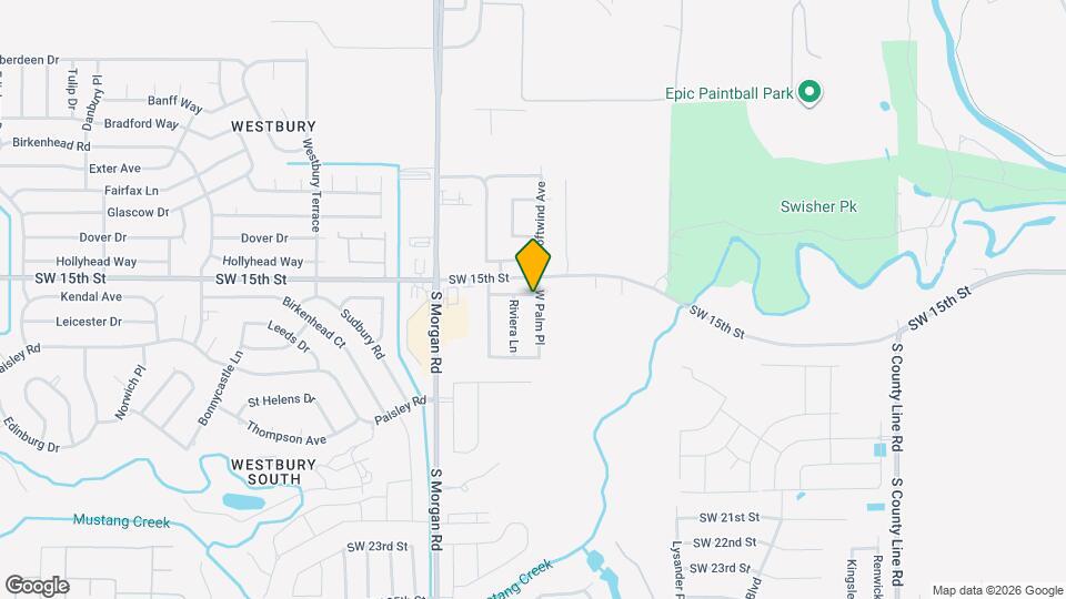 1701 W Palm Pl Mapa y Detalles de la Ubicación