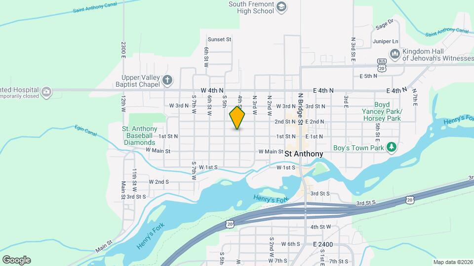 403 W 1st N Map and Location Details