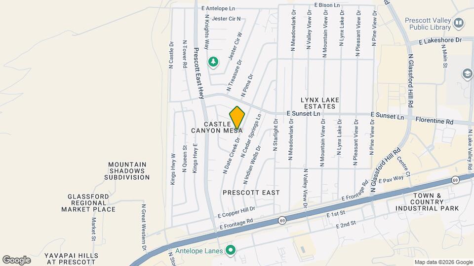 3050 N Date Creek Dr Map and Location Details
