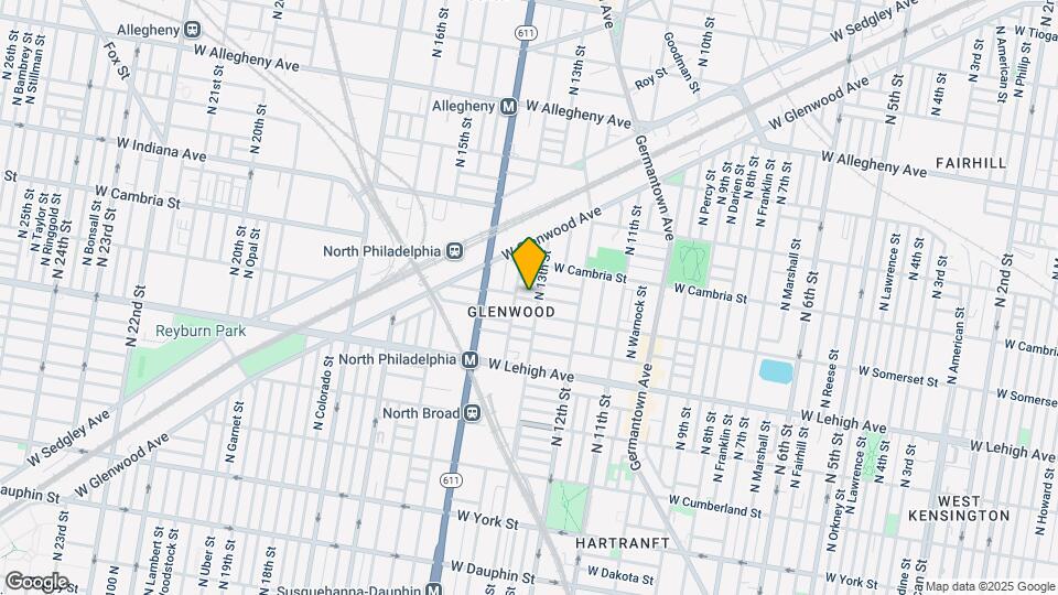 1313 W Rush St Map and Location Details
