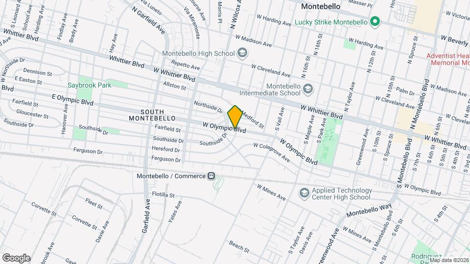 2003 W Olympic Blvd Map and Location Details