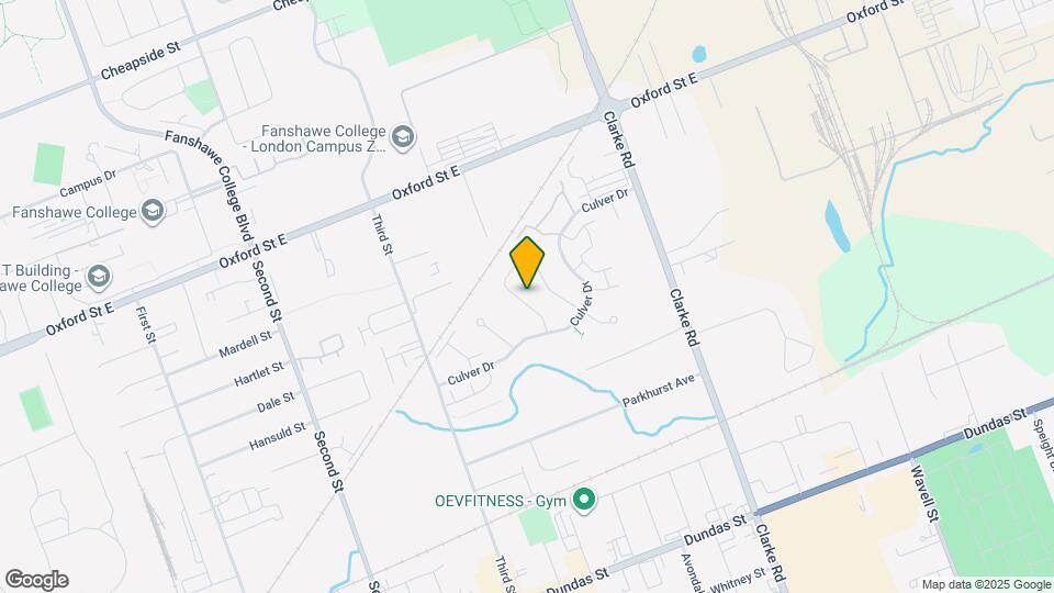 101 Culver Crescent Map and Location Details