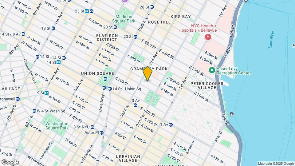 212 E 18th Map and Location Details