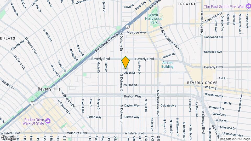 115 North Wetherly Drive Map and Location Details