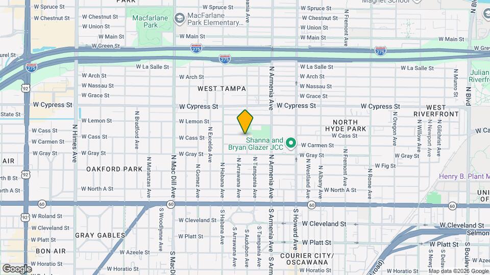 2702 W Cass St Map and Location Details