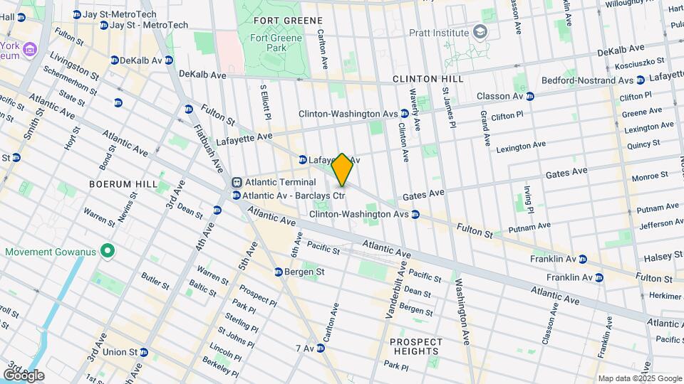 424 Carlton Ave-Unit -3 Map and Location Details