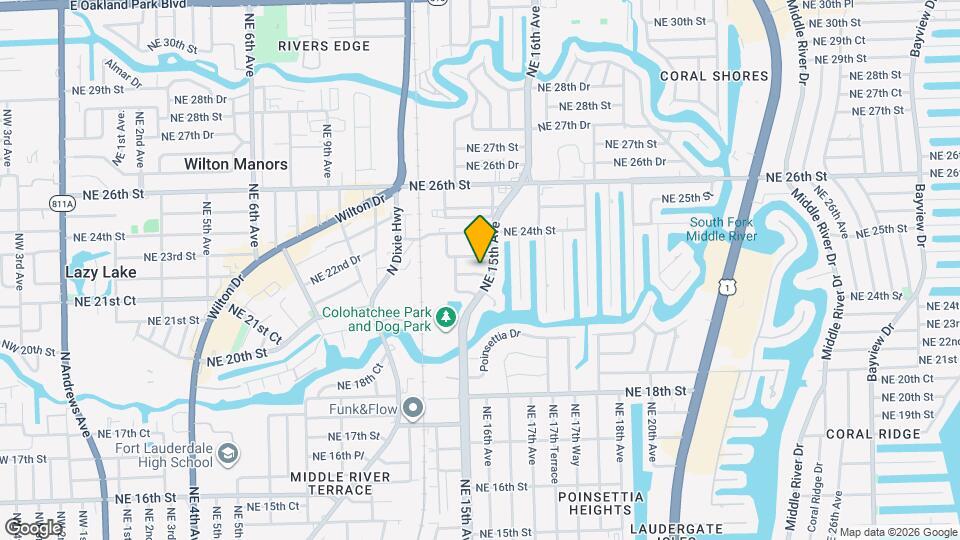 1433 NE 22nd St Map and Location Details