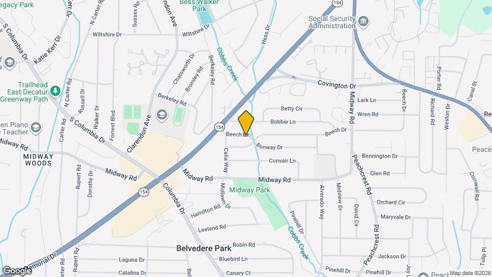 3155 Beech Dr Map and Location Details