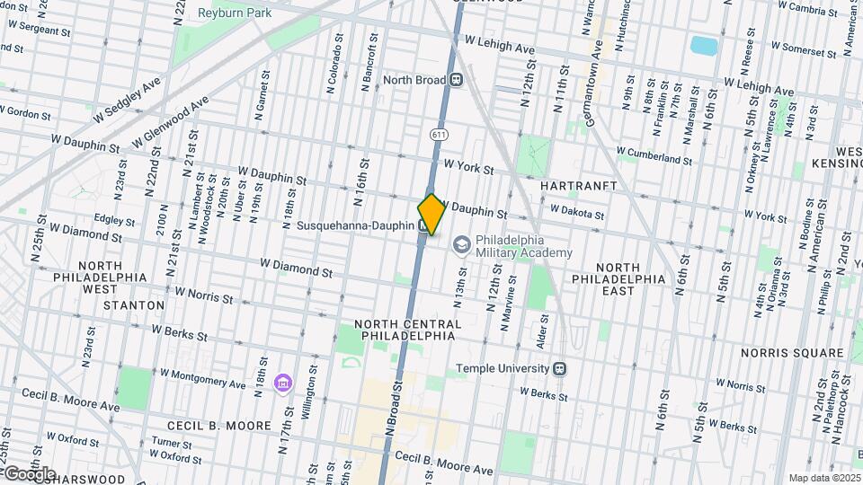 2205 N Broad St Mapa y Detalles de la Ubicación