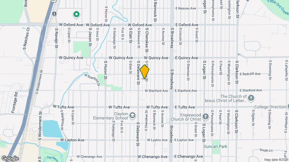 4451 S Cherokee St Map and Location Details