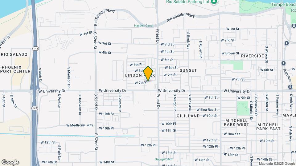 1431 W 7th Pl Map and Location Details