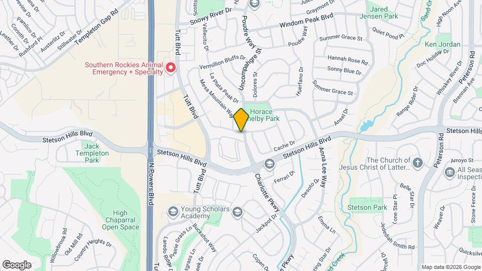 5504 Vermillion Bluffs Dr Map and Location Details