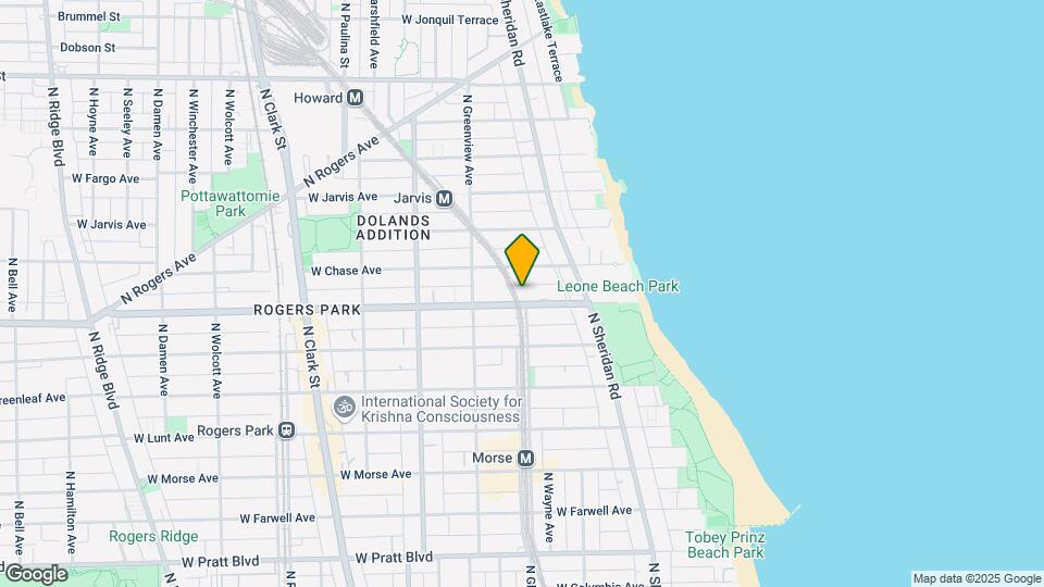 1360 W Touhy Ave, Unit ONE BED Map and Location Details