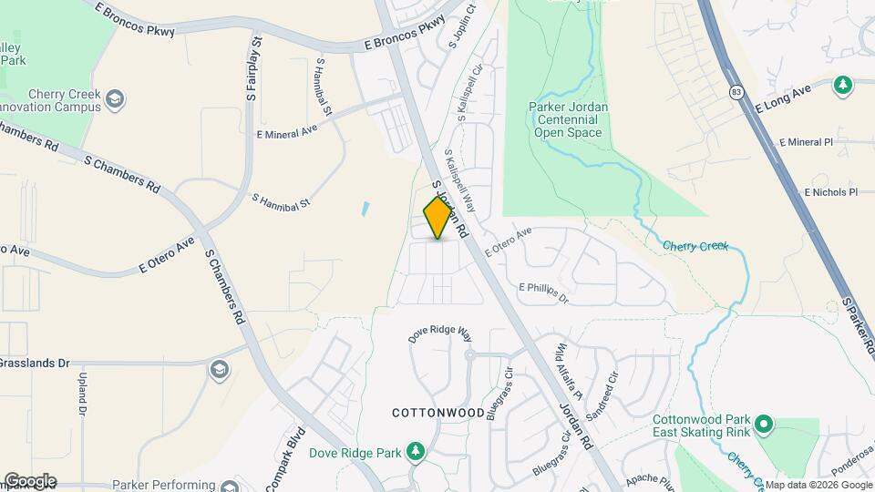 15816 E Otero Ave Map and Location Details