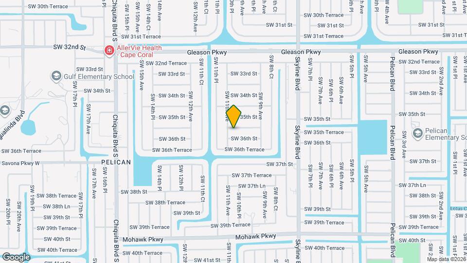 1012 SW 35th Terrace Map and Location Details