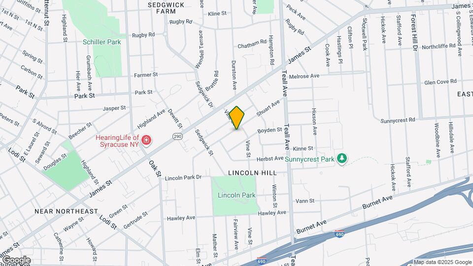 222 Shuart Ave Map and Location Details