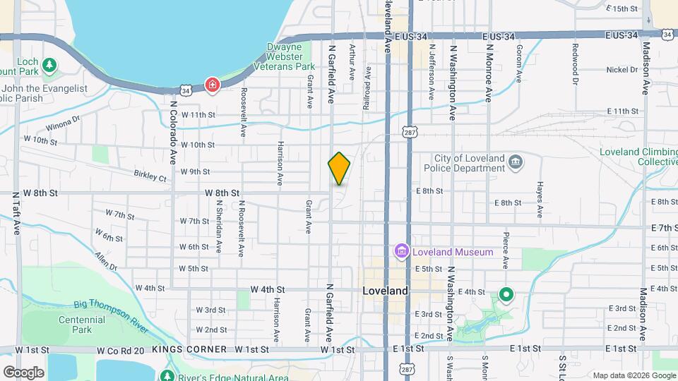 808 N Garfield Ave Map and Location Details