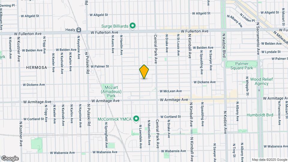 3644 W Dickens Ave Map and Location Details