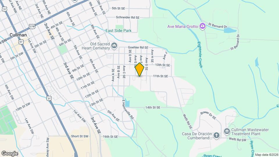 1107 Ave F SE Map and Location Details