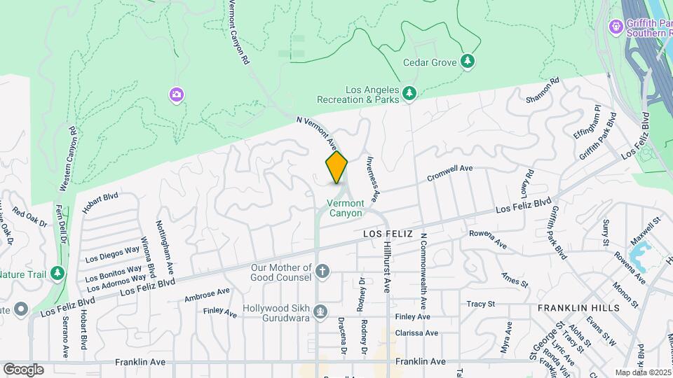 2401 N Vermont Ave Map and Location Details