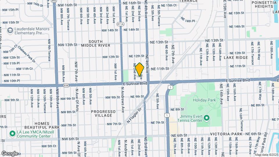 1013 NE 3rd Ave Map and Location Details
