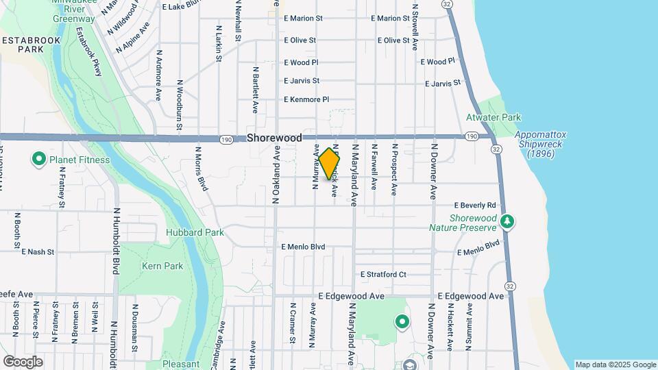 3831 N Frederick Ave Map and Location Details