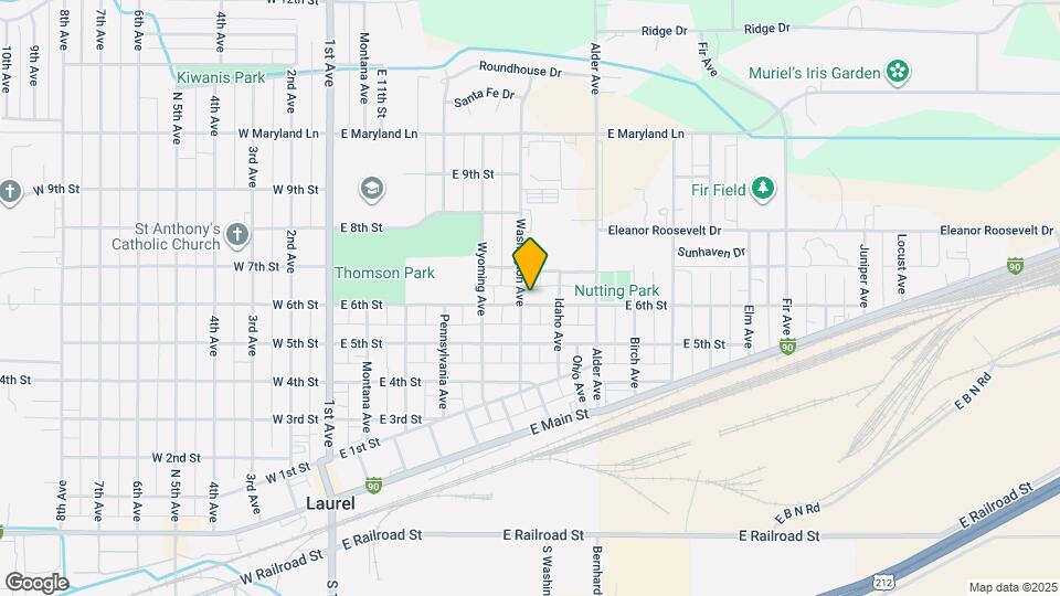 601 E 6th St Map and Location Details