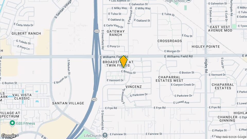 2566 E Boston St Mapa y Detalles de la Ubicación