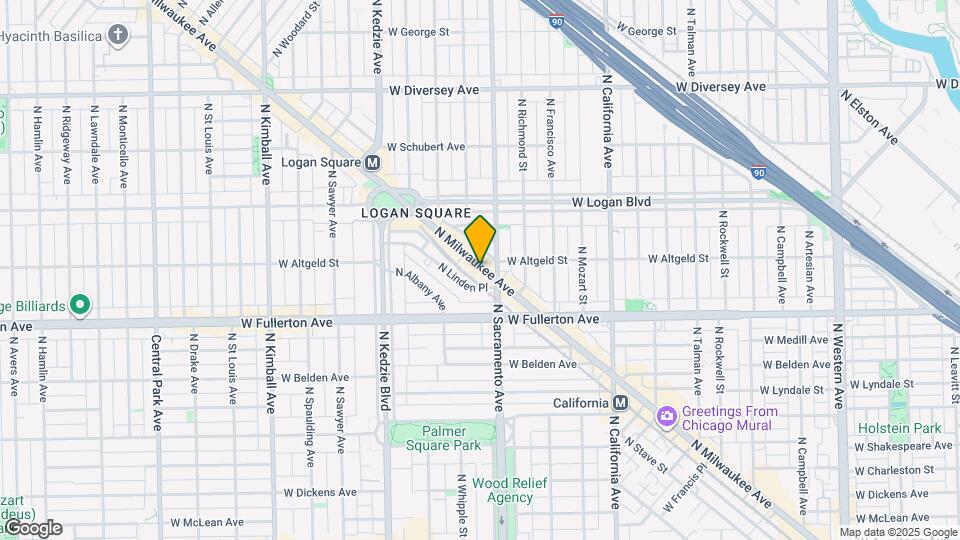 2480-2522-2522 N Milwaukee Ave Map and Location Details