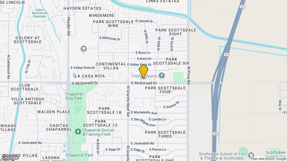 8516 E McDonald Dr Map and Location Details