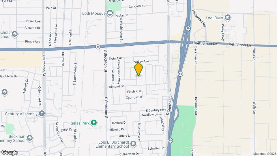 401 Ravenwood Way, Unit 1638 Coventry Way Lodi CA Map and Location Details