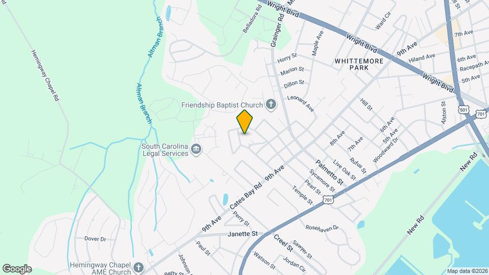 1114 Temple St Map and Location Details