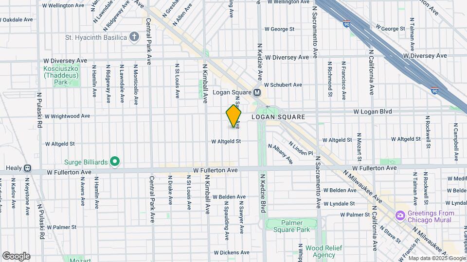 2520 N Sawyer Ave Map and Location Details